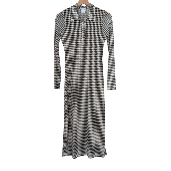 Find Me Now Elena Houndstooth Dress Sz S - Picture 3 of 9